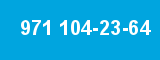 971 104-23-64 971 104-23-64
